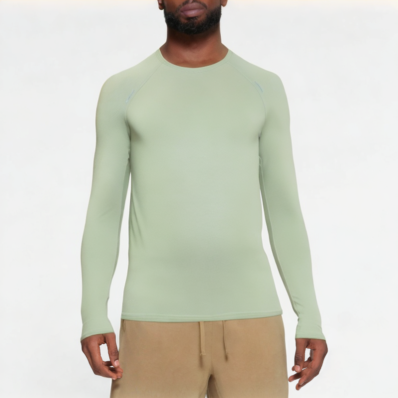 green-elastic-mens-sports-long-sleeve