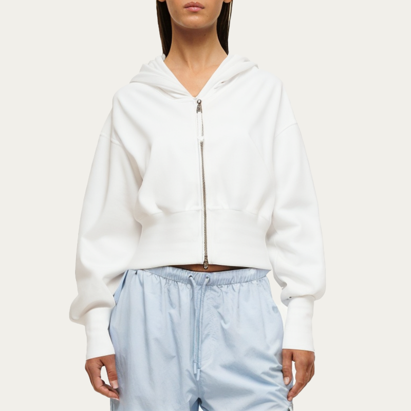 womens-white-stretchy-sweatshirt-jacket